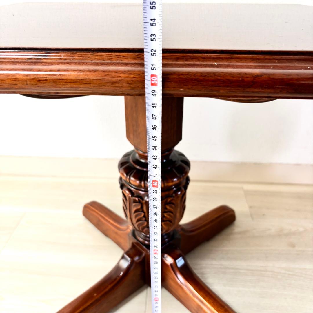 メンテ済み】アンティーク調 木製サイドテーブル