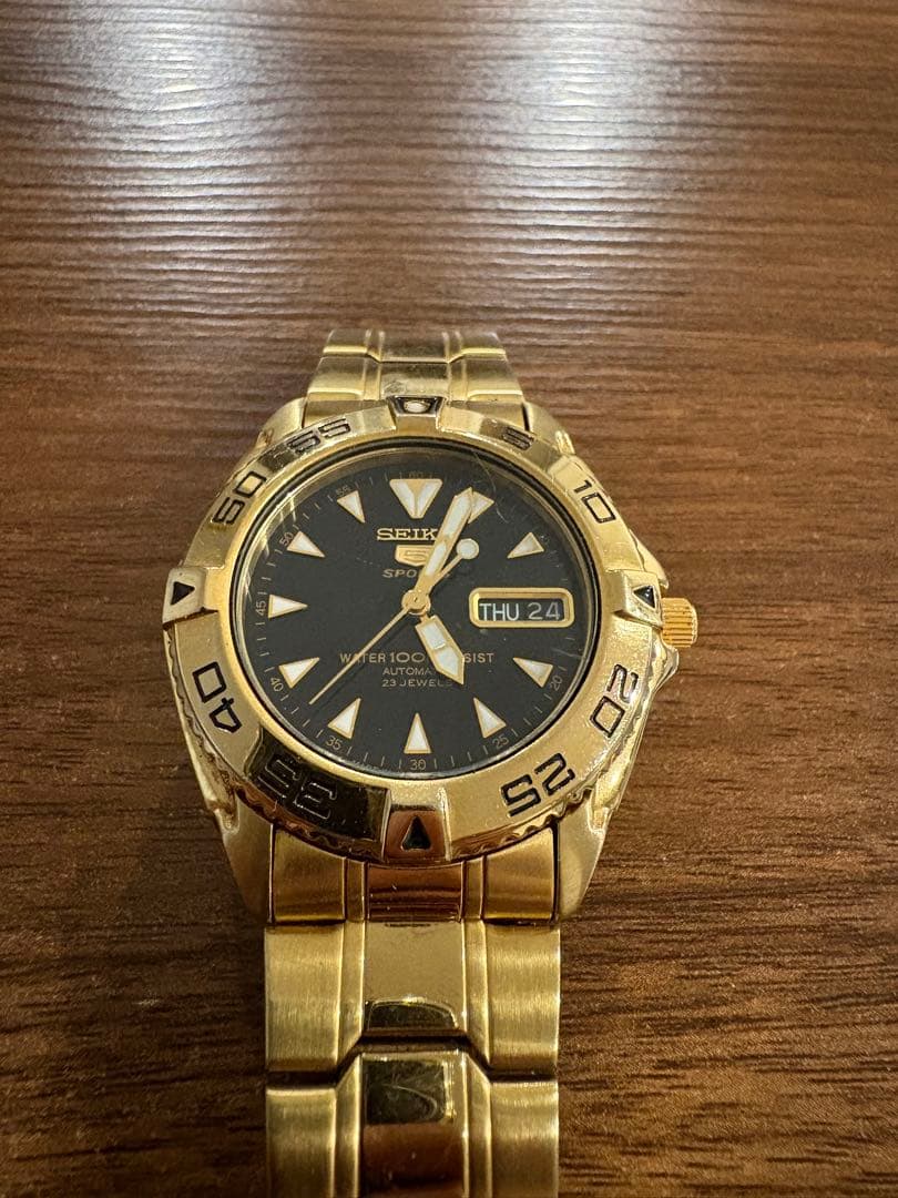 【 激レア 】　SEIKO 5 SPORTS　文字盤　⭐︎黒⭐︎