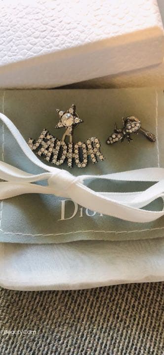 ディオール／パールピアス DIOR | Dior Lucky Cards ピアス メタル