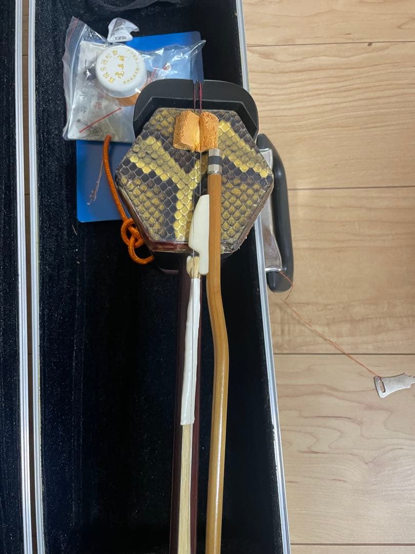 二胡　中国楽器　ケース付き