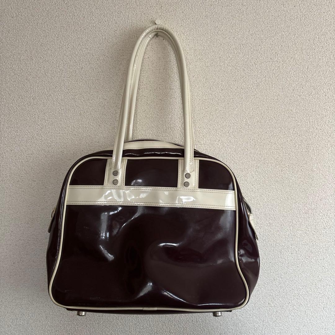 ヴィンテージ 90s adidas エナメル ボストンバッグ - メルカリ