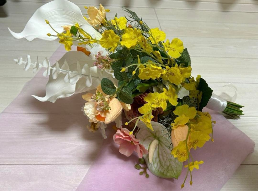 とうふ:ウェディングブーケ　アーティフィシャルフラワー