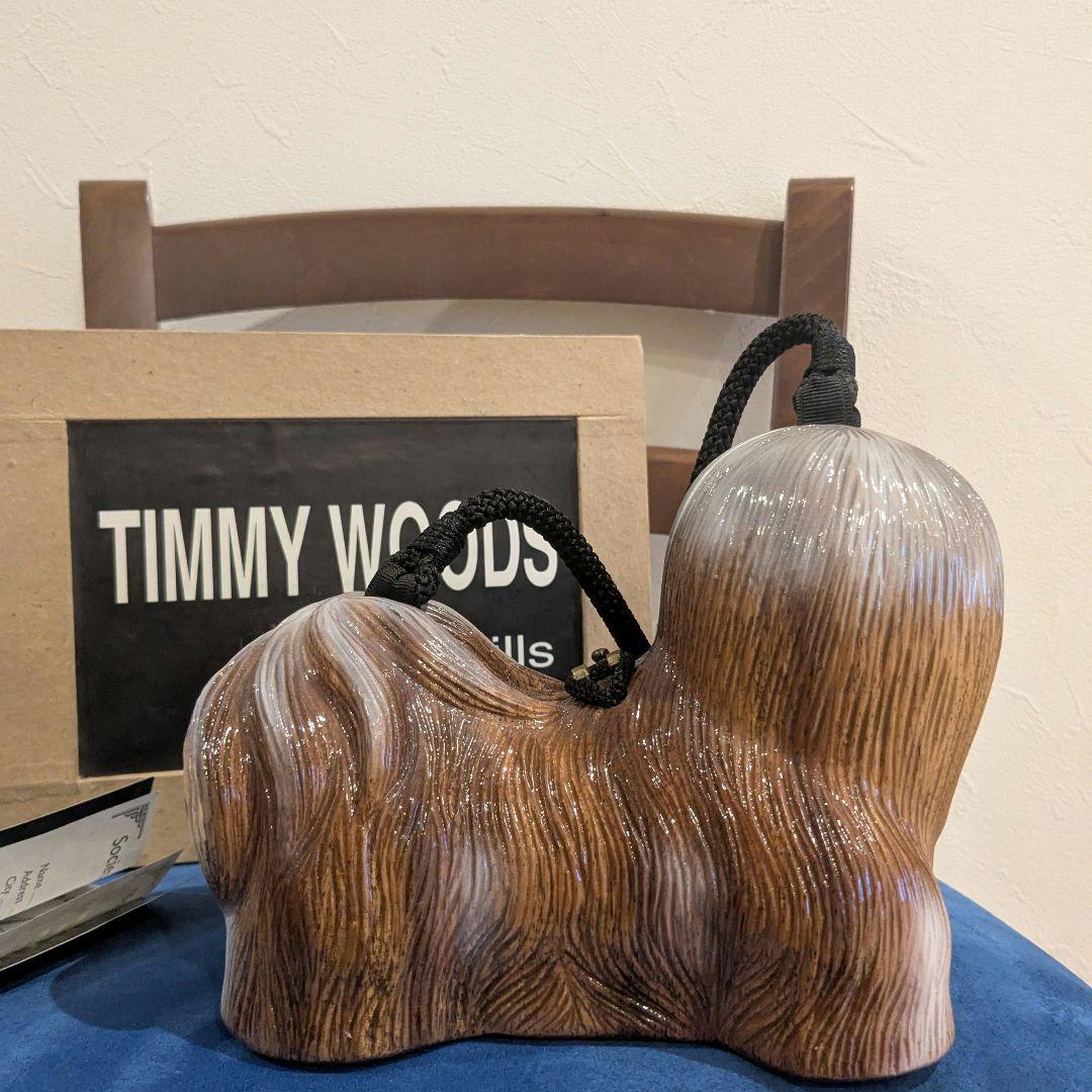 タグ箱付き　timmy woods　ラサアプソ　犬型　バッグ