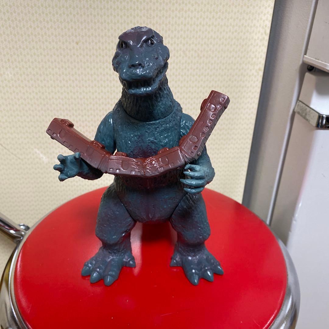 ベアモデル　ゴジラ　電車付　ソフビ マーミット　ブルマァク マルサン