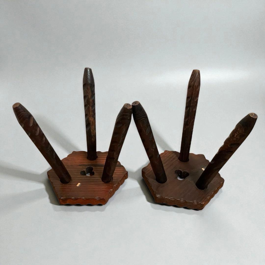 希少・良品】スペイン製 カントリー家具 テーブル＆チェア2脚 アンティーク