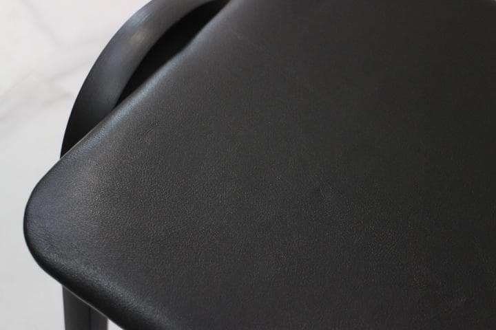 美品 秋田木工 スタッキング スツール チェア 椅子 曲木 マッドブラック