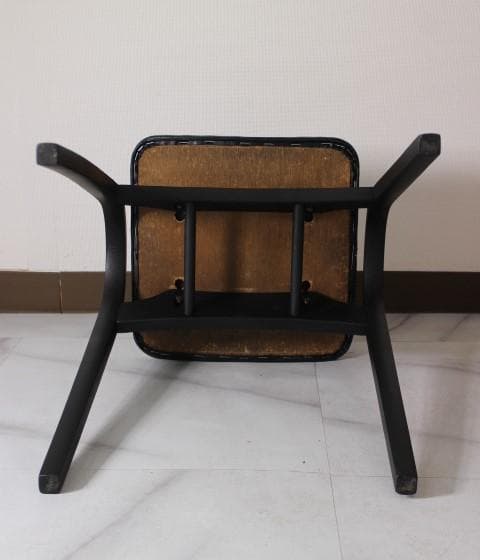 美品 秋田木工 スタッキング スツール チェア 椅子 曲木 マッドブラック