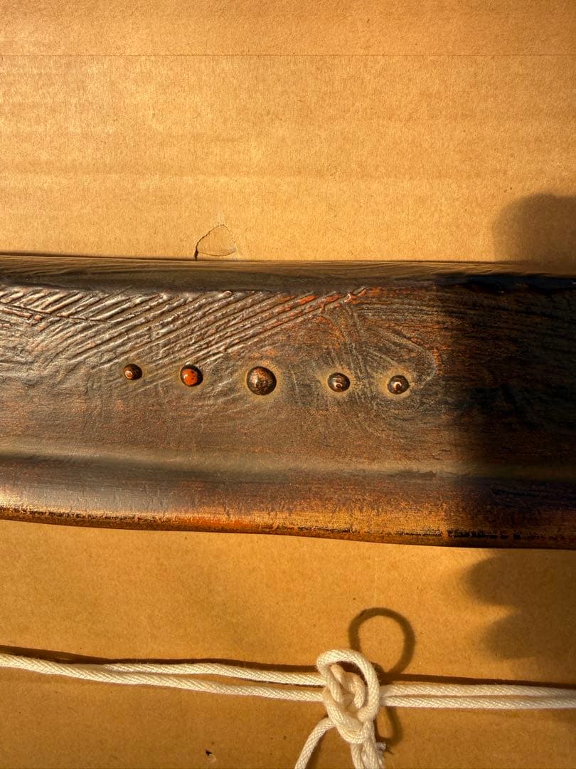 アンティーク調装飾的な木製額縁 ブラウン系 倉庫① 1/27 P6サイズ