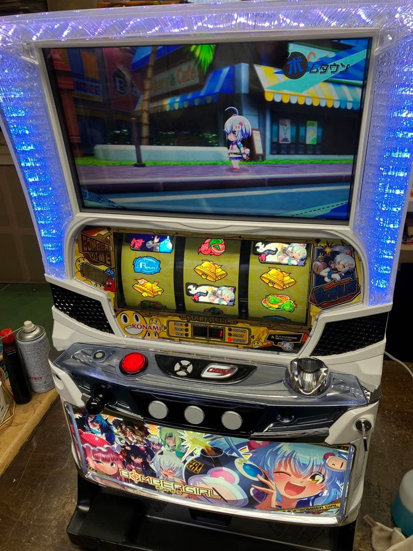 ボンバーガールスロット実機コイン不要機付き