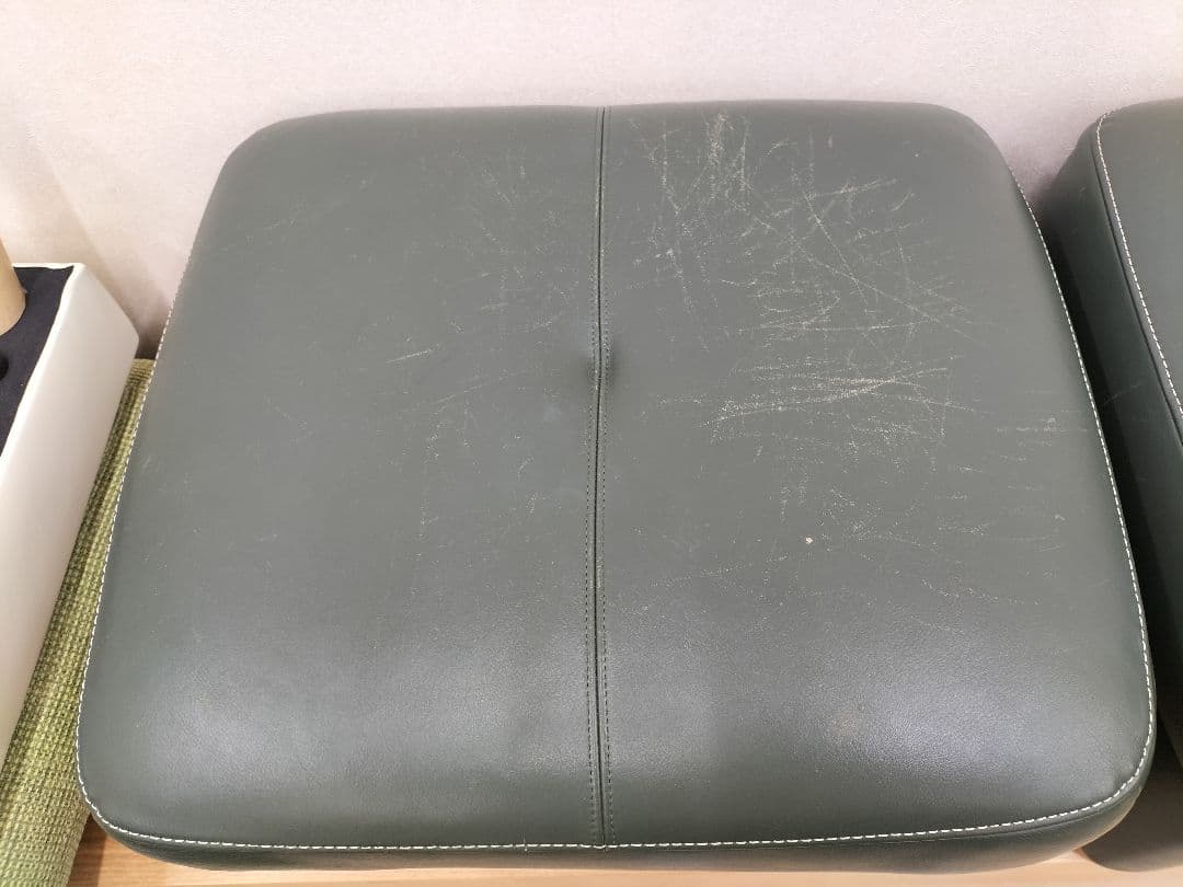 グリーンオットマン 2個セット KARIMOKU