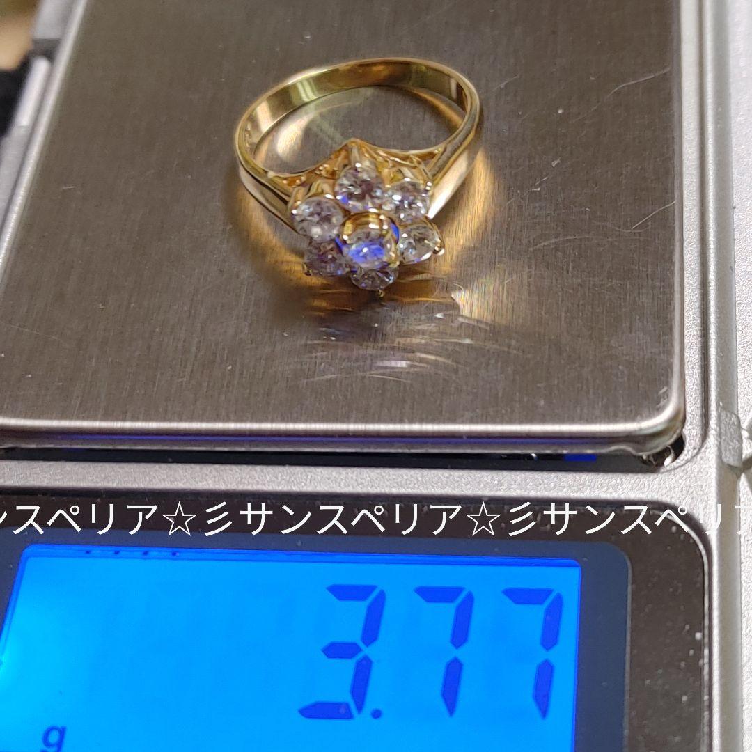 K18 ダイヤモンド1.04ctのフラワーリング