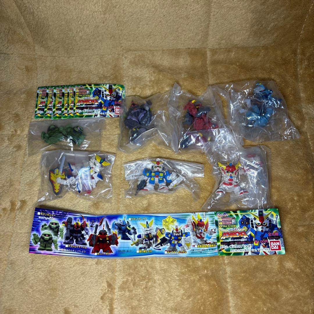 SDガンダムフォース フィギュアセット8種セットブック付き未開封