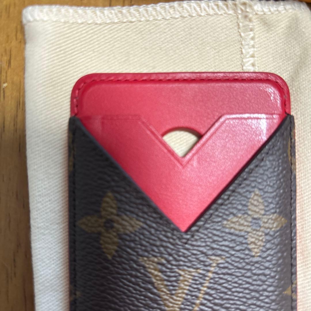 Louis Vuitton カードケース ブラウン/レッド