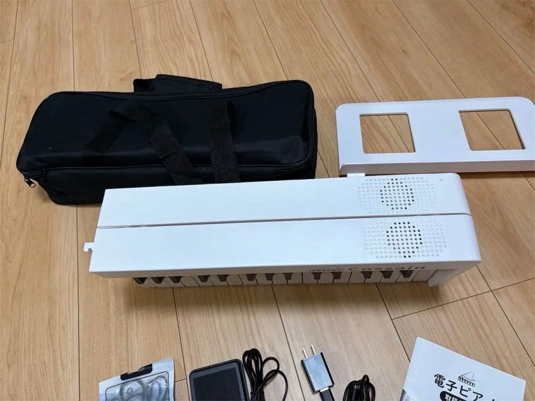 costain 61鍵 折りたたみ式ホワイト電子ピアノ - メルカリ