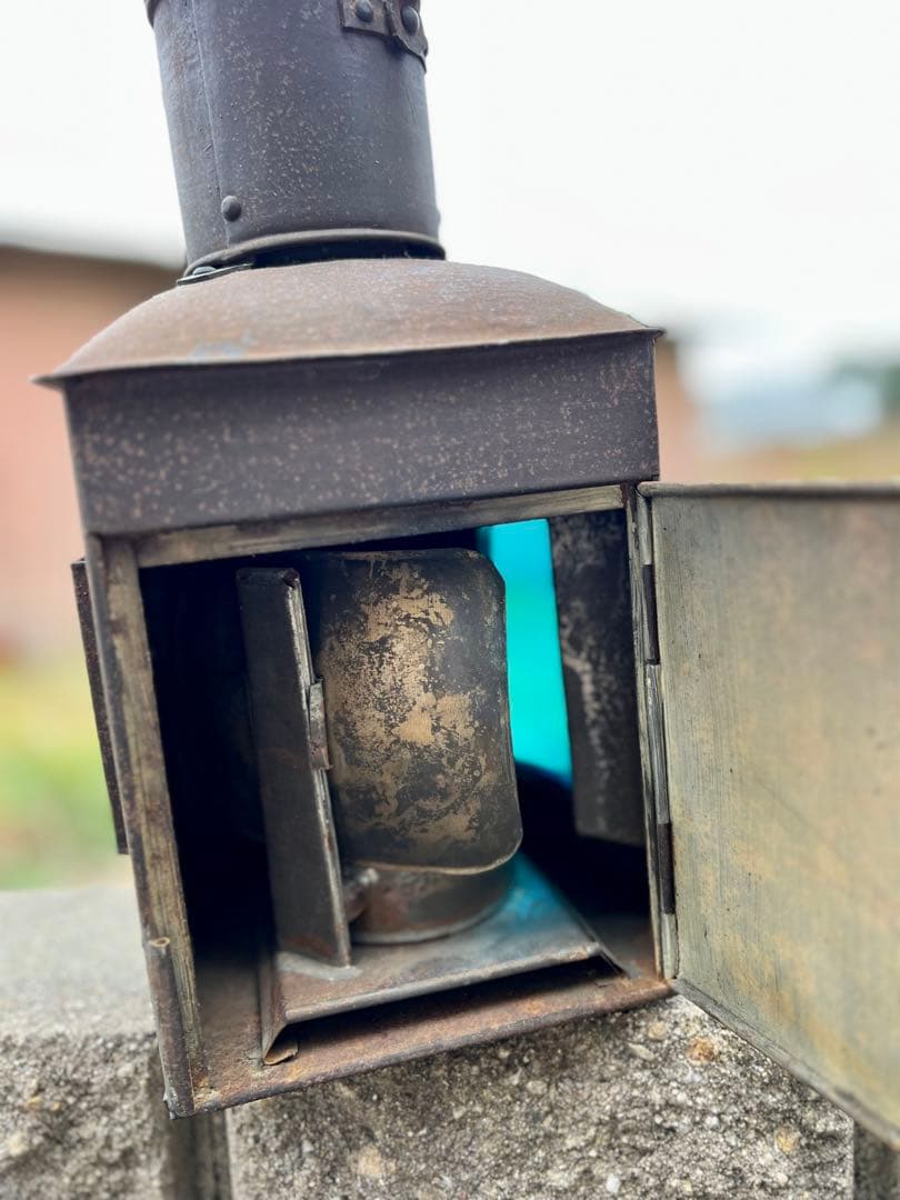 アンティーク 大日本大阪 衣笠製 船燈 船舶 信号 照明 灯り ランプ