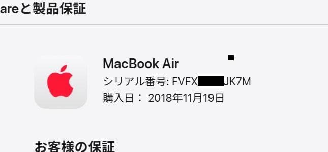 i5/16/256 バッテリー換済　MacBook Air 13　A1932