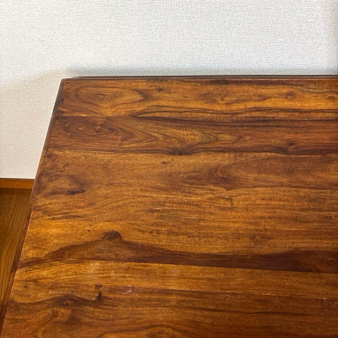 【良品】B-COMPANY ダイニングテーブル チェア ２脚 シーシャムウッド