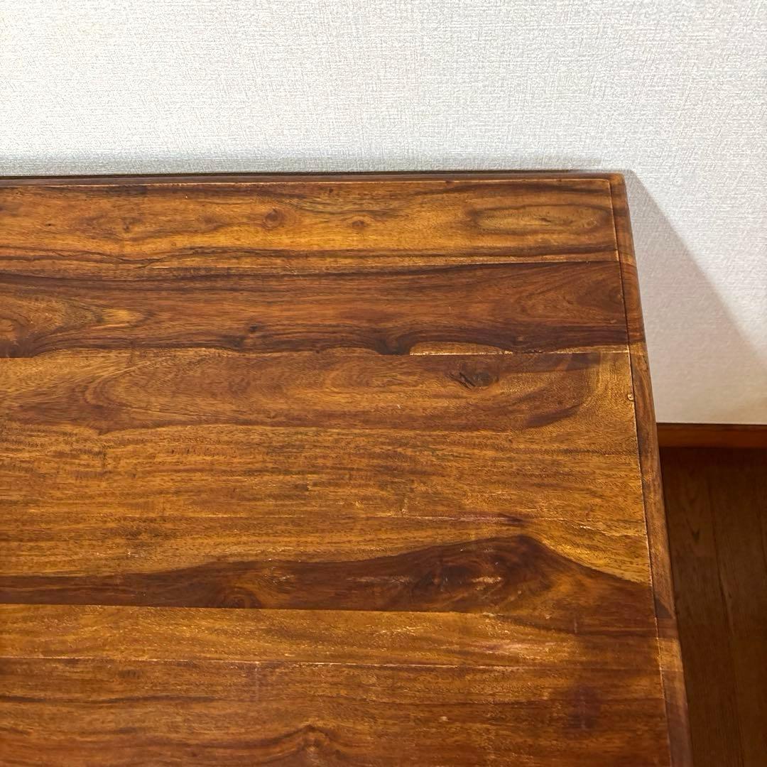 【良品】B-COMPANY ダイニングテーブル チェア ２脚 シーシャムウッド