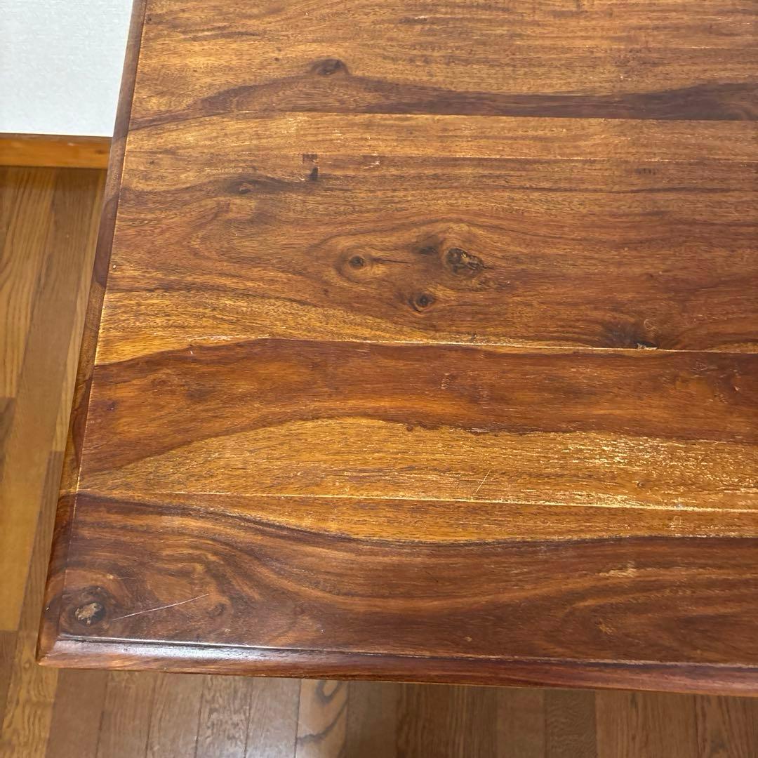 【良品】B-COMPANY ダイニングテーブル チェア ２脚 シーシャムウッド