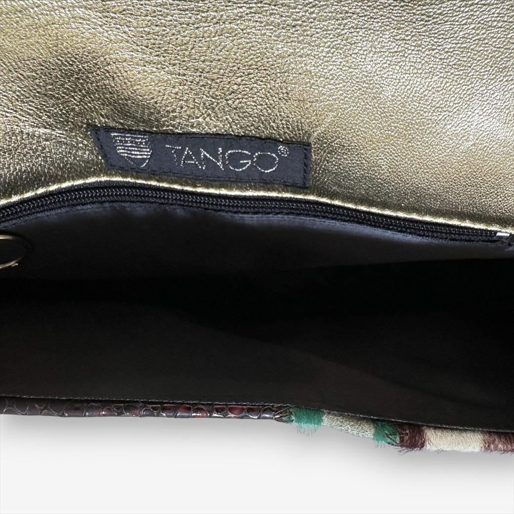 『TANGO』タイハイブランド レザーパッチワーク チェーンバッグ