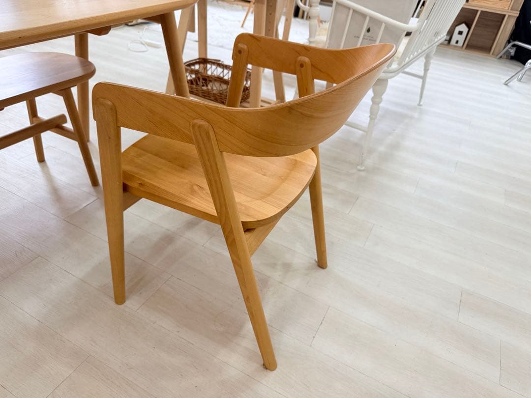 KEYUKA ヨナス ダイニングテーブル アームチェア 2脚 ＋ベンチセット