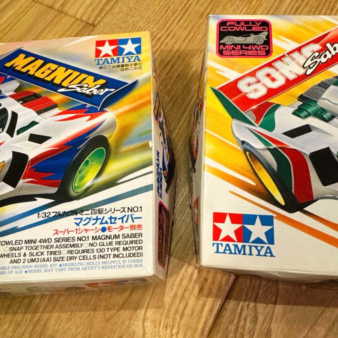 ミニ四駆 マグナムセイバー、ソニックセイバー2台セット - メルカリ