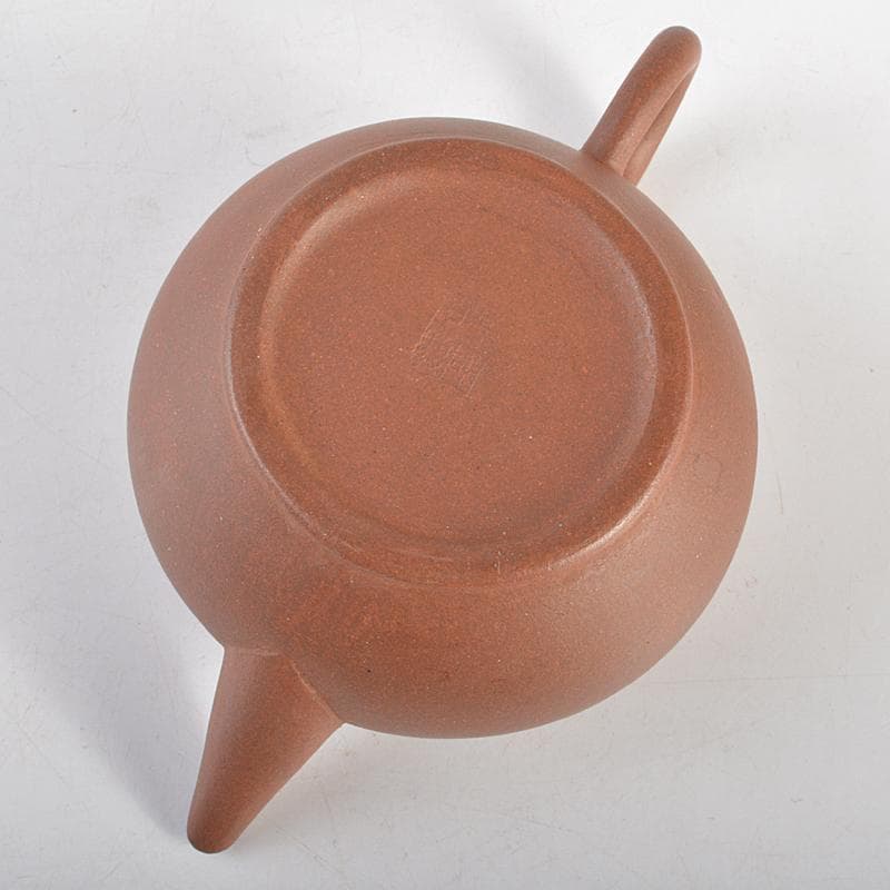 中国 中国宣興銘 紫砂 朱泥 急須 茶壷 D R7199