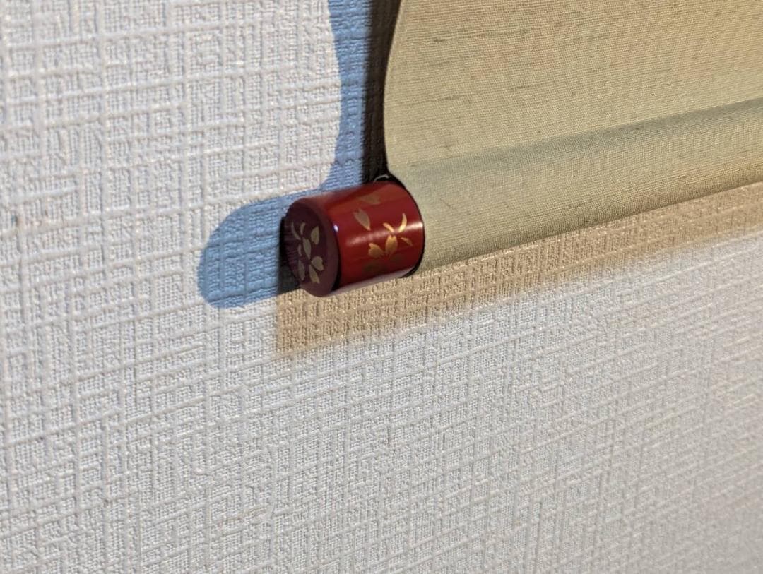 【真作】掛軸　松岡古峰　享保雛　雛人形図　内裏雛　日本画　共箱入　U82