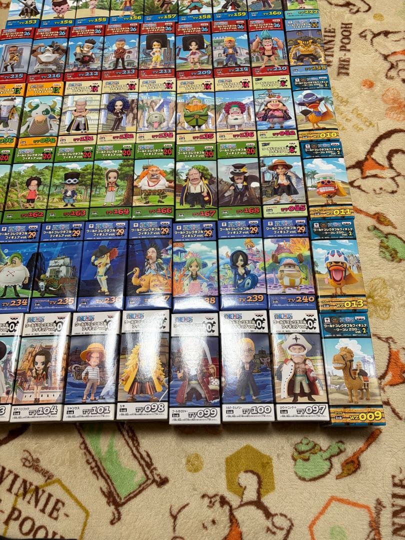 未開封 ワンピース ワーコレ 白ひげ,ビスタ,シャンクス,べックマン 他71体