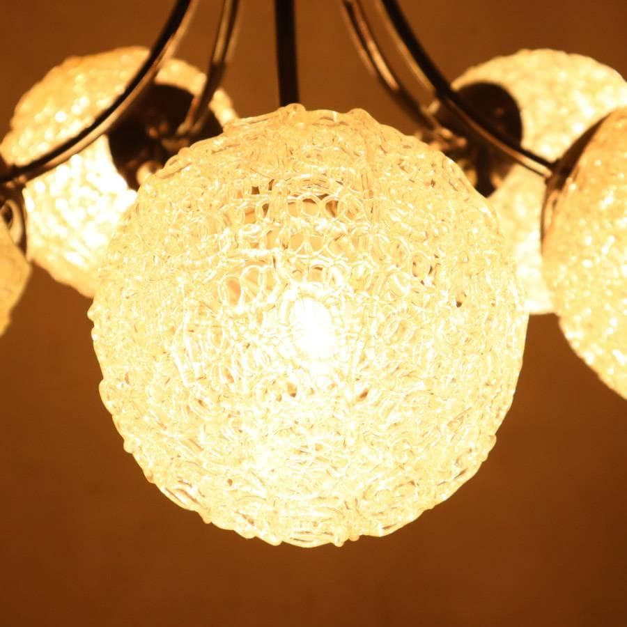 フランフラン アペーゴ シャンデリア 5灯 シルバー色 アクリル製