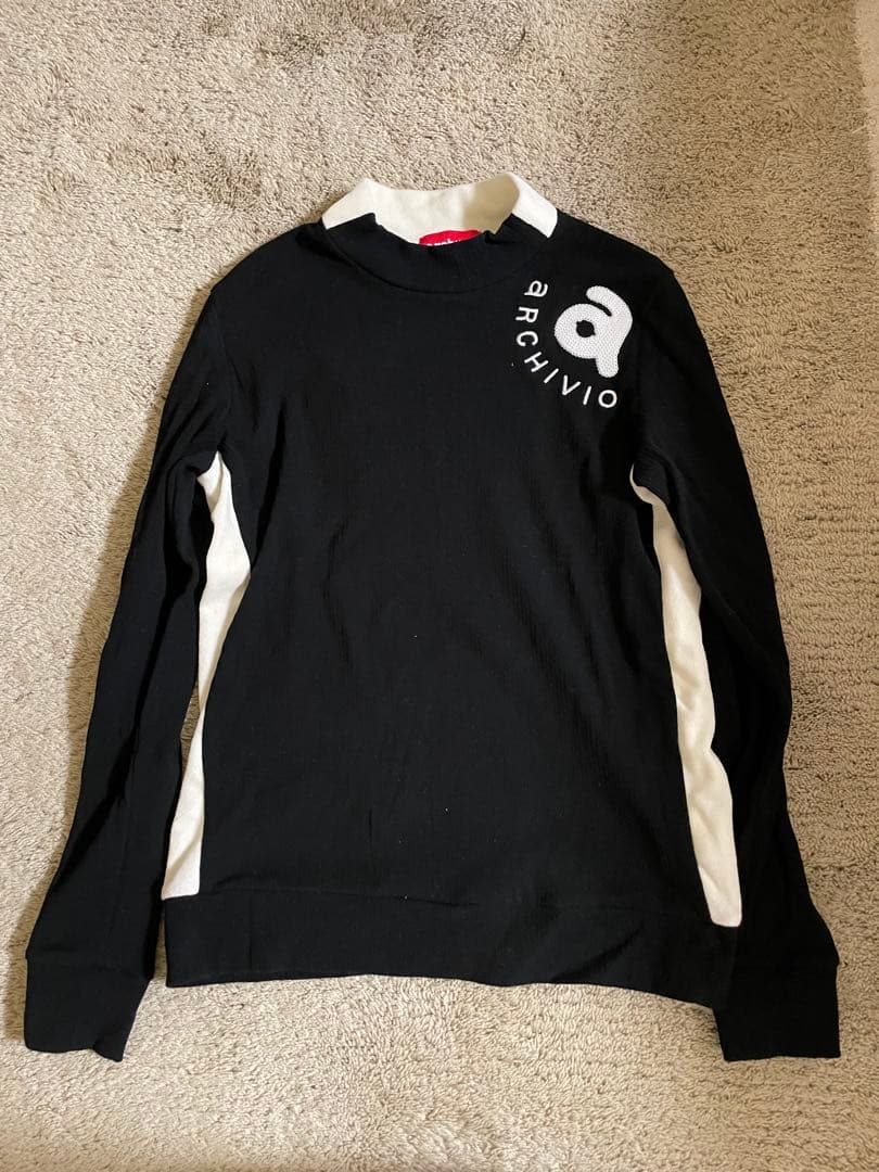 アルチビオ　◆　コットン混長袖リブハイネックプルオーバー