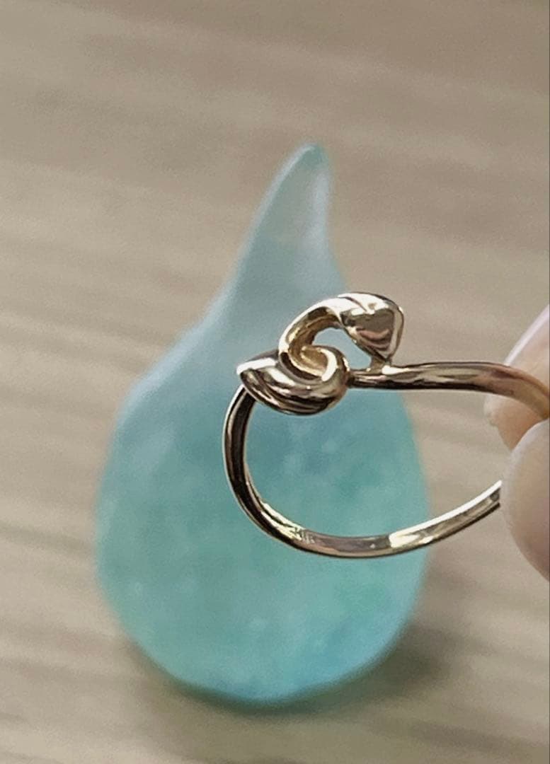 k18 リング　ハート　9号　刻印あり