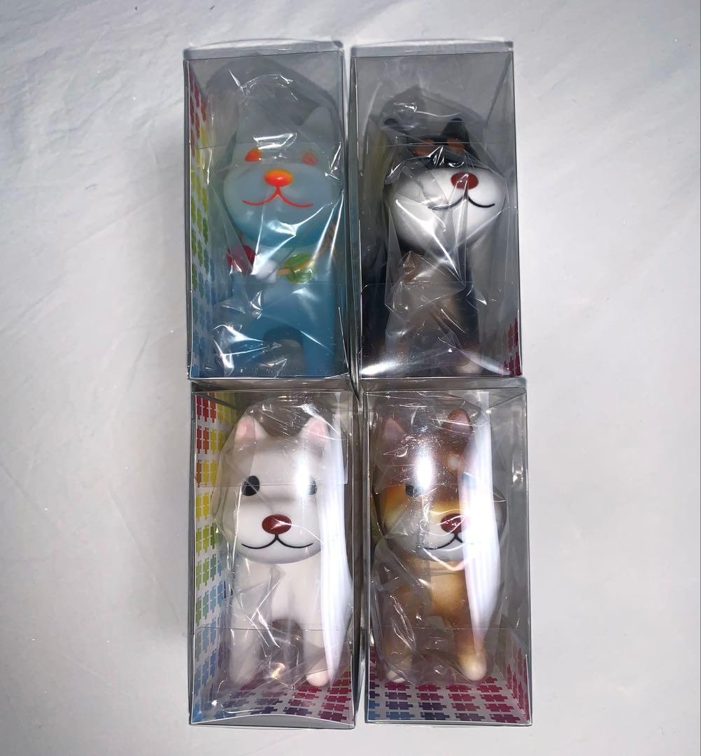 銀印本舗 ソフビいぬ ギンちゃん 4種類 セット 新品未開封 あすかるご