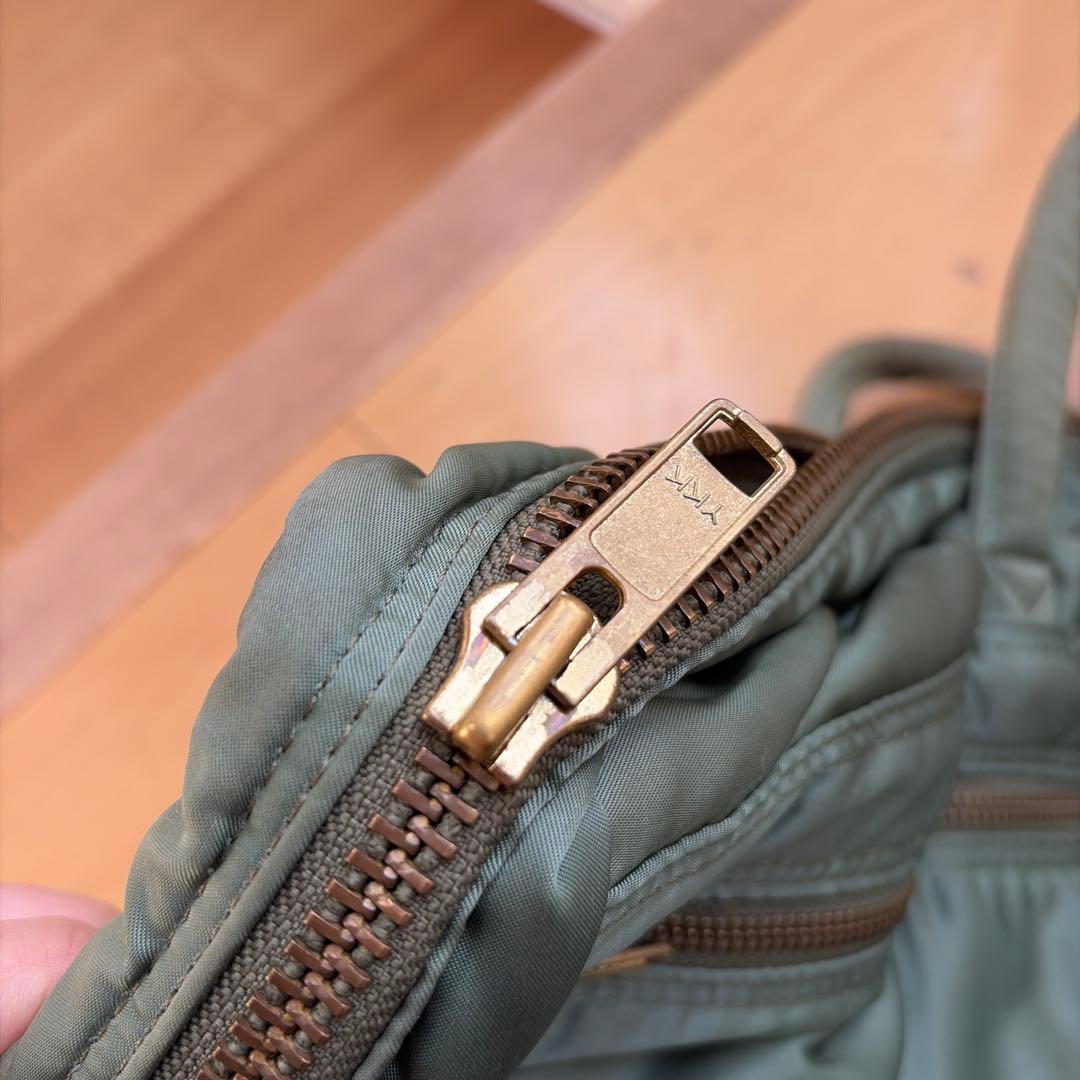 ポーター タンカー セージグリーン 2way ブリーフケース 大きめ