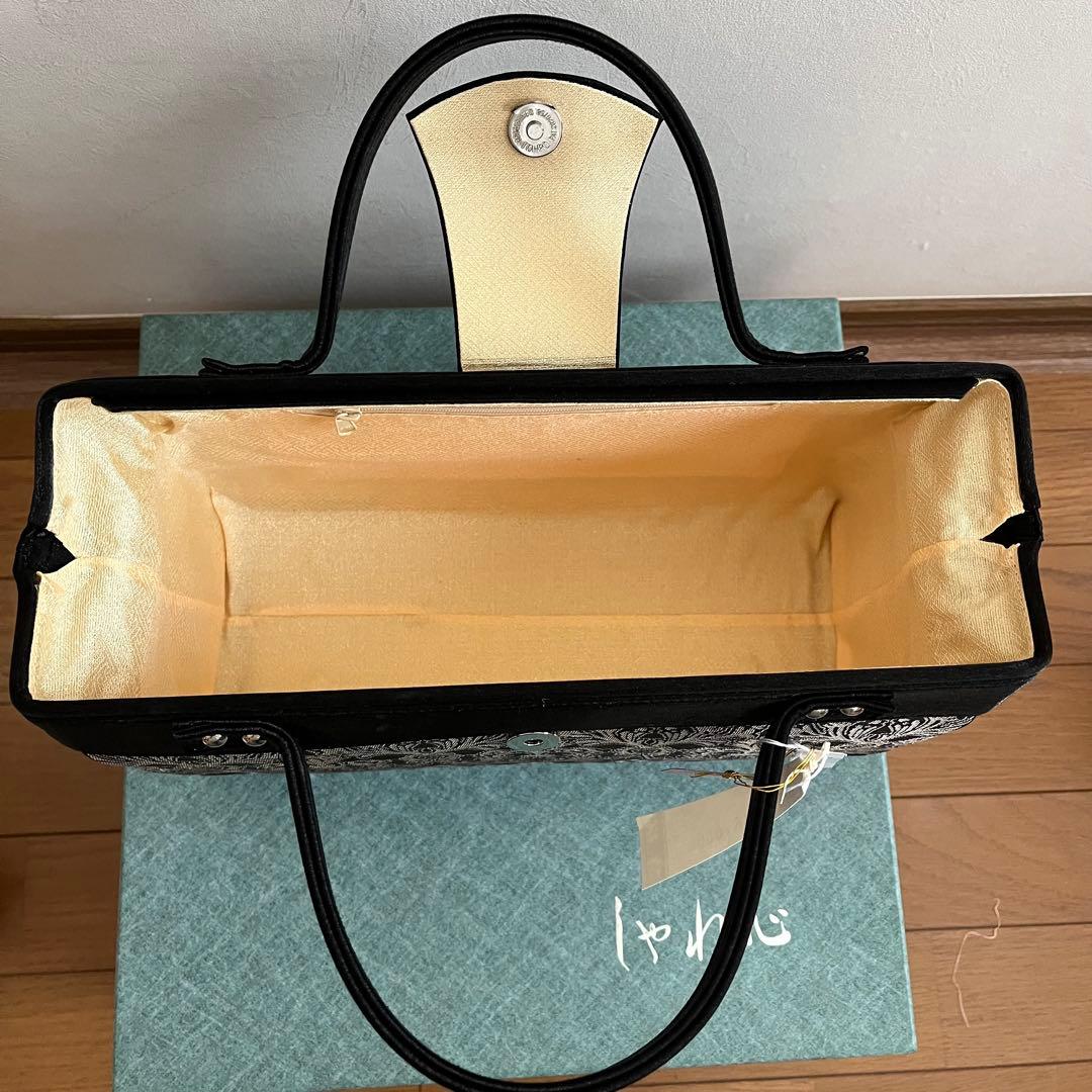 【新品未使用】西陣織 おしゃれ草履＆バッグセット Mサイズ シックモダン