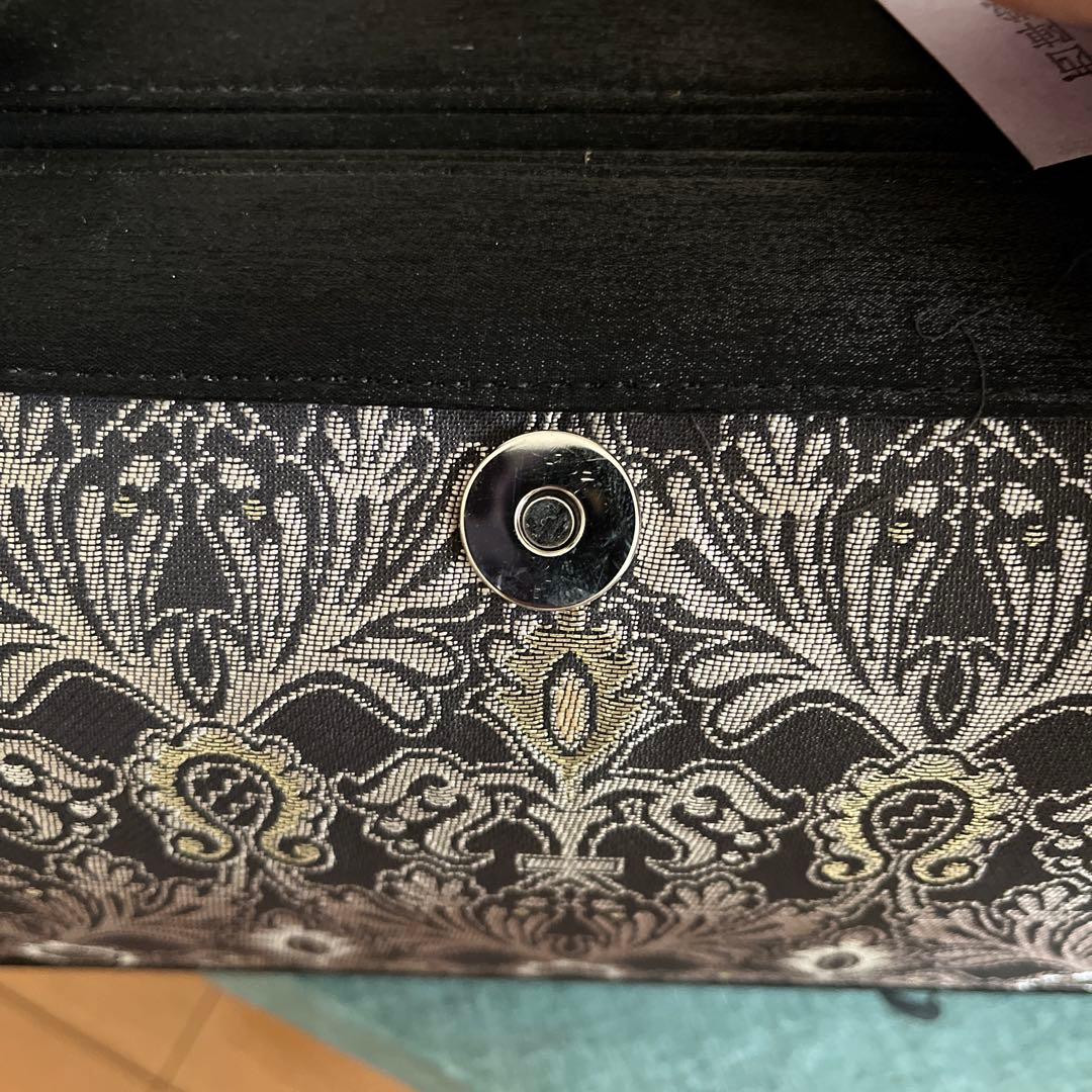 【新品未使用】西陣織 おしゃれ草履＆バッグセット Mサイズ シックモダン