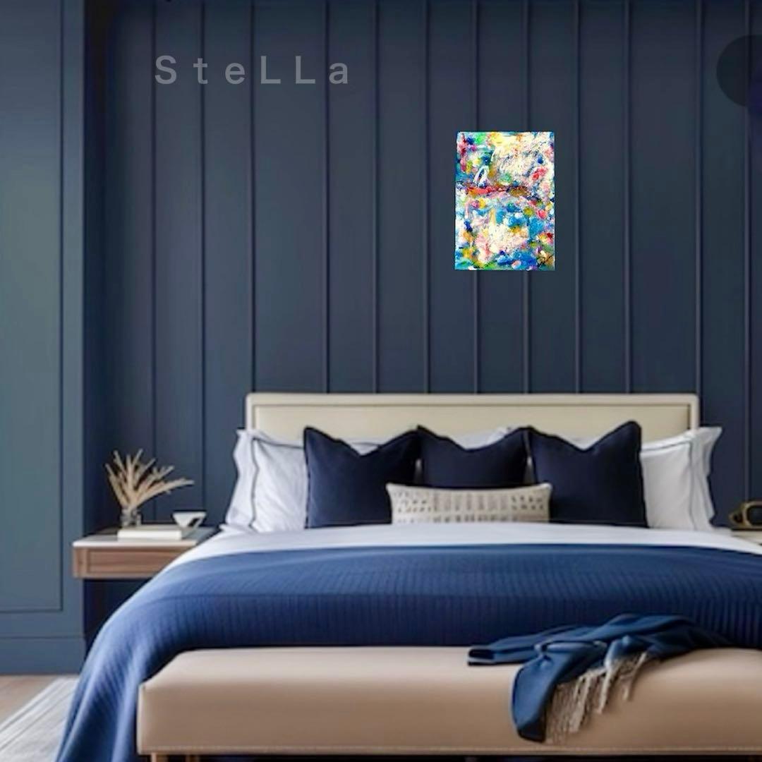 モダンアート　北欧アート　現代アート　空　花　カラフル　フラワーアート　絵　絵画