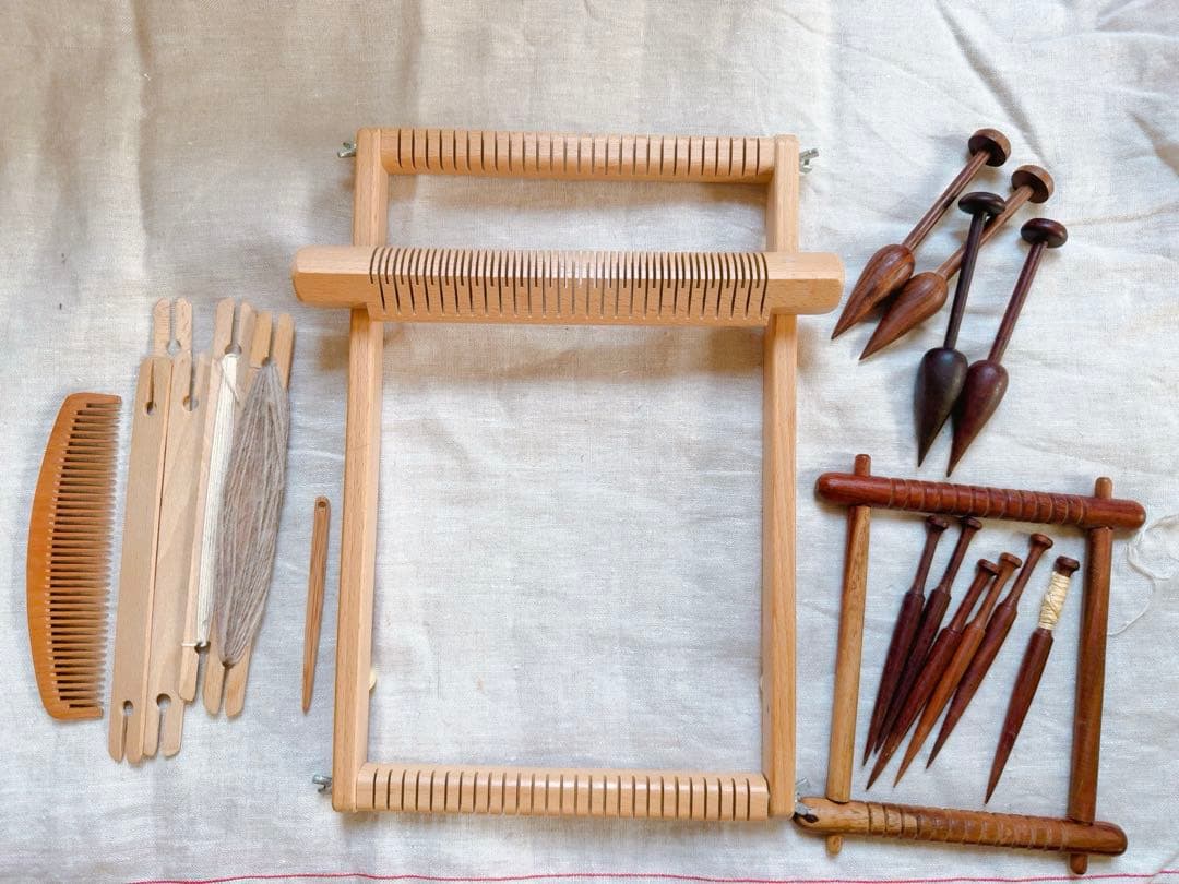 アシュフォード 織り機 60cm スタンド付き！稲垣機料の杼33,000円相当付