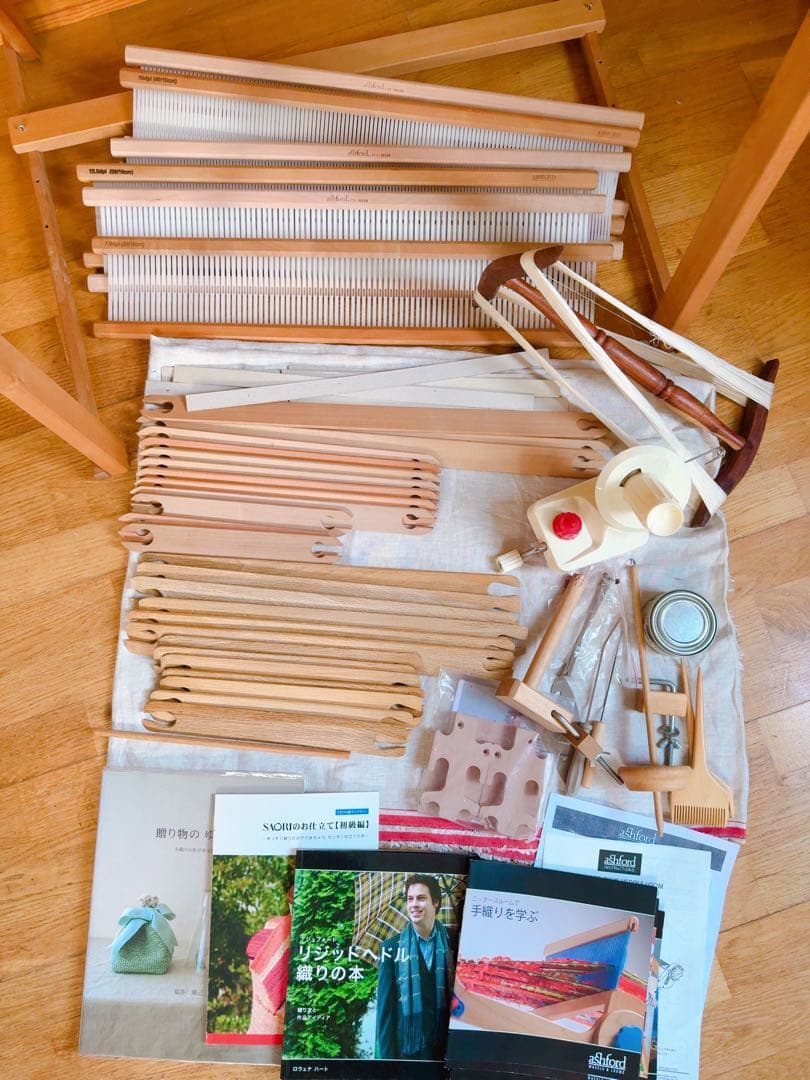 アシュフォード 織り機 60cm スタンド付き！稲垣機料の杼33,000円相当付