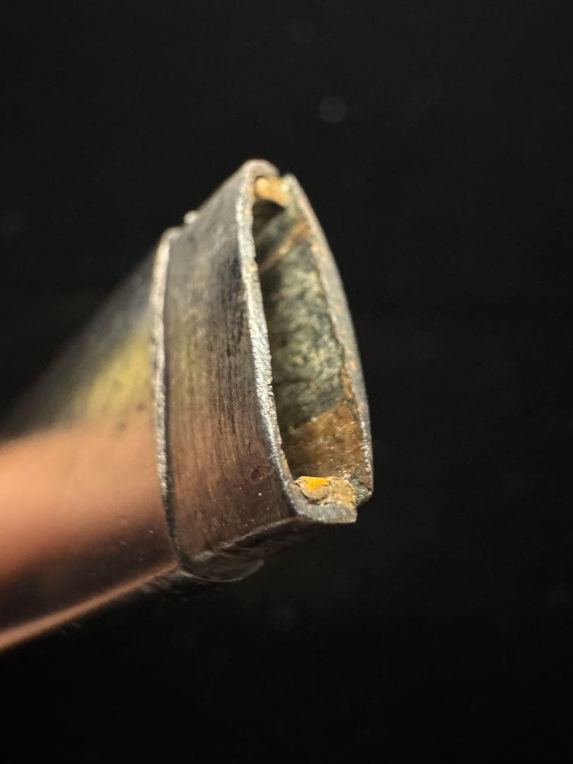 小柄 赤銅 磯に貝図 日本刀 刀装具 骨董 古美術 江戸時代 時代物 古金工