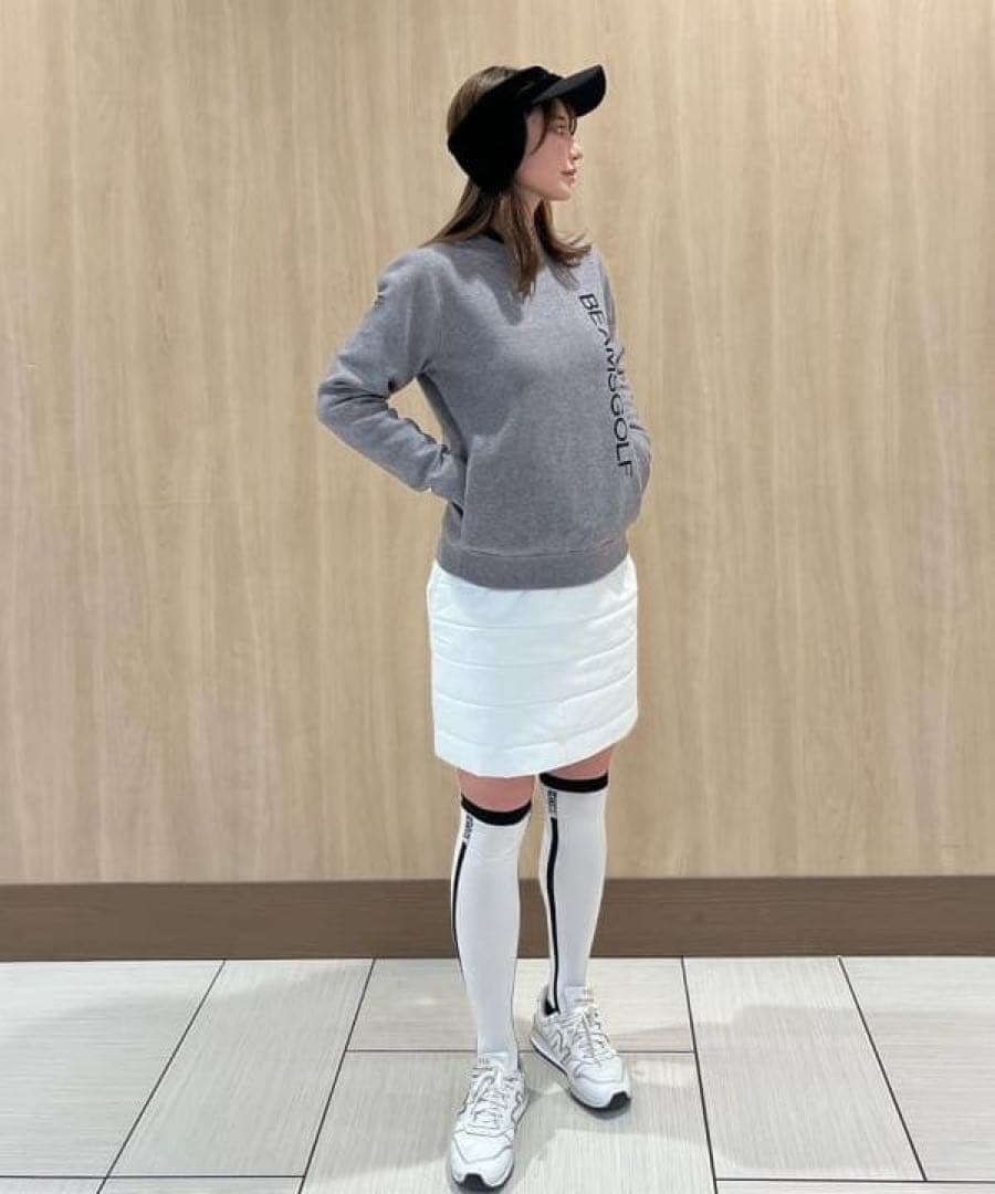 【極美品】BEAMS GOLF ビームスゴルフ パテッド 撥水スカート 中綿蓄熱