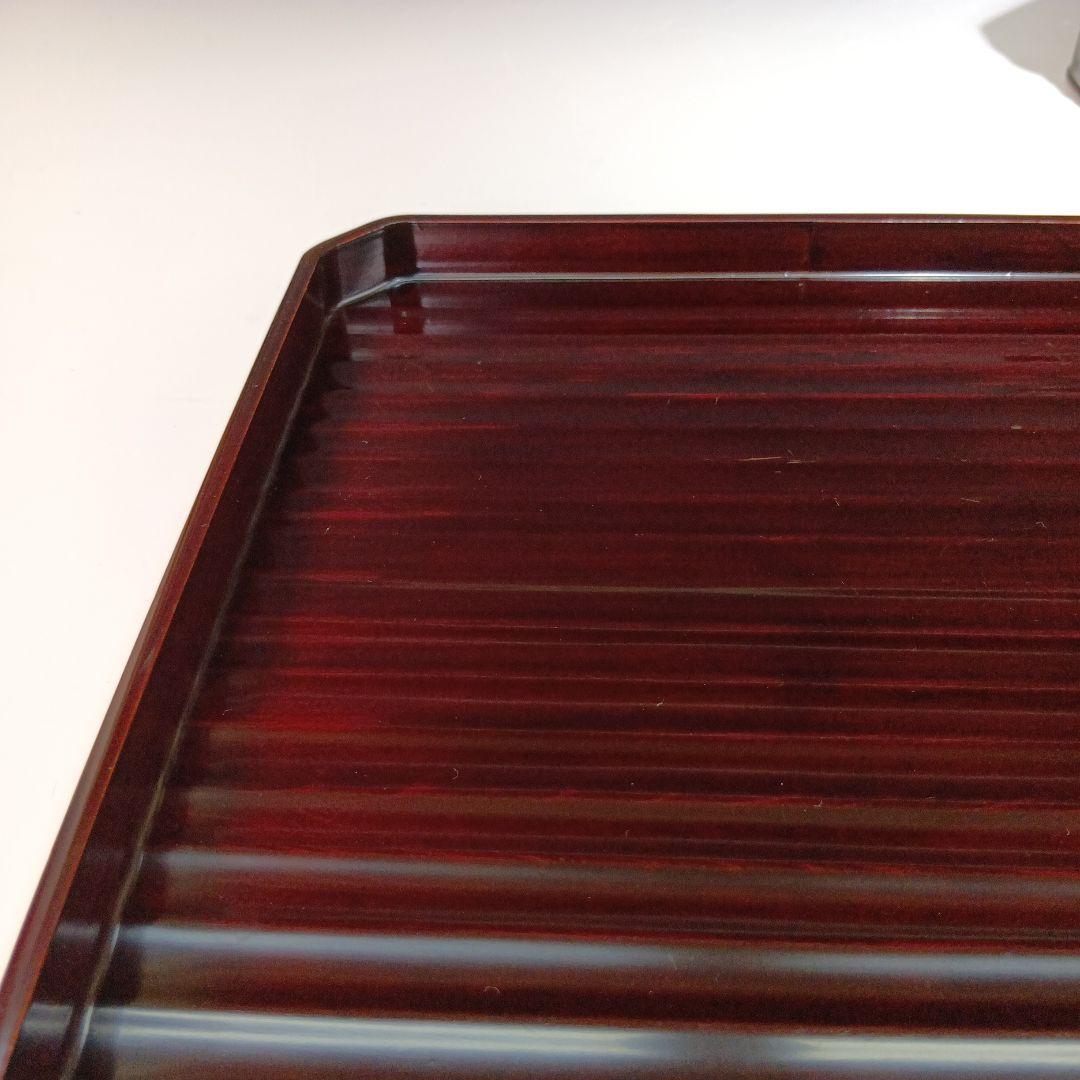 値下げ京都漆器　横長膳5枚　共箱