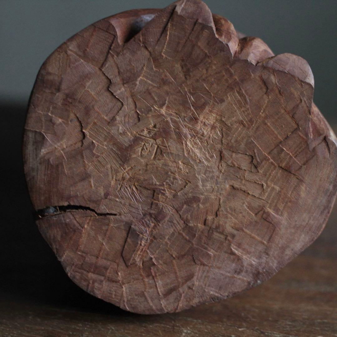 木彫 祈りの像 古道具 民衆仏 アンティーク オブジェ アイヌ？