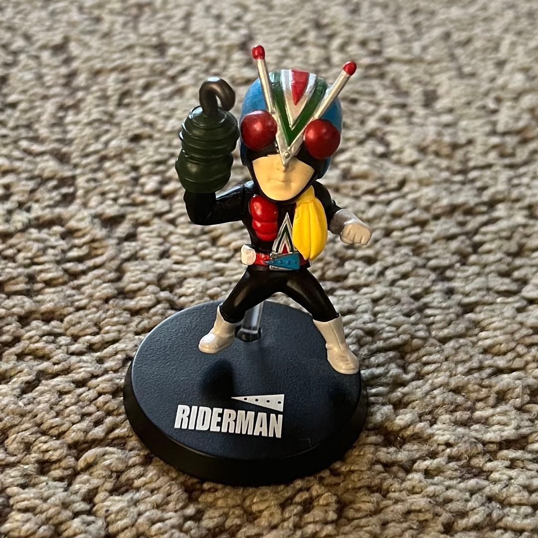 【レア】バンダイ　ライダーマン フィギュア スタンド付き　仮面ライダー