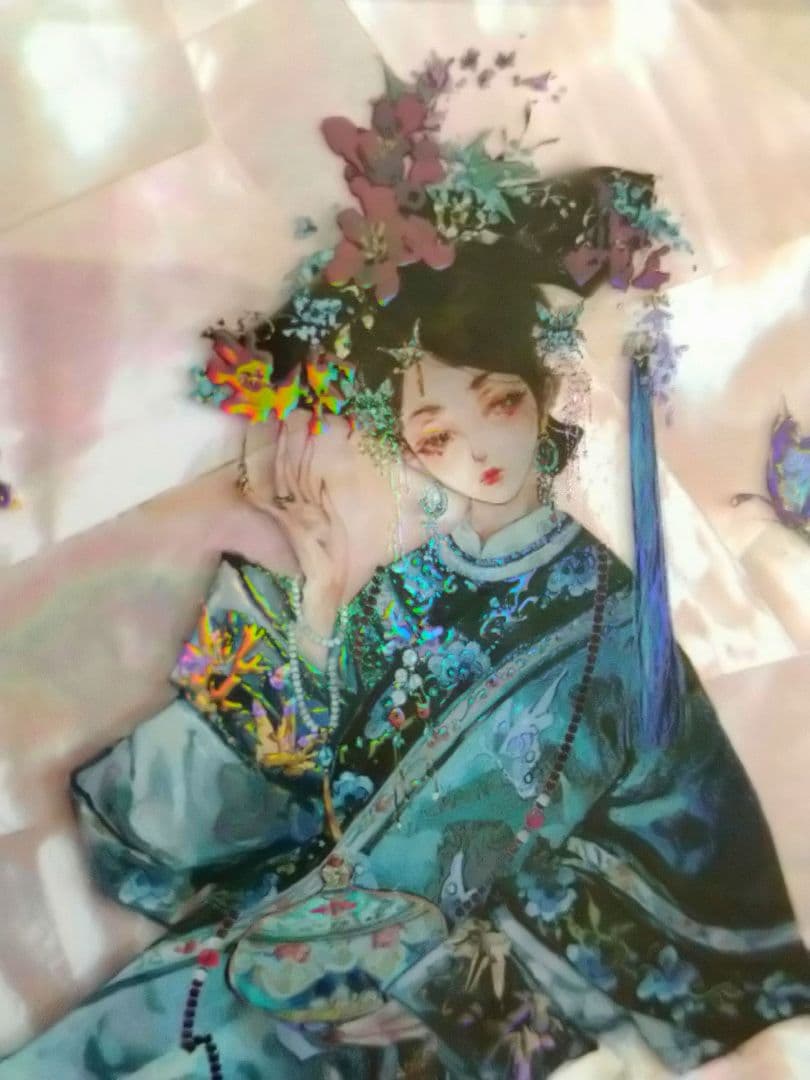 ✩のこり１✩J414＃瓷美人(霓虹光)玉玉卿切り売り海外人物マステ女の子