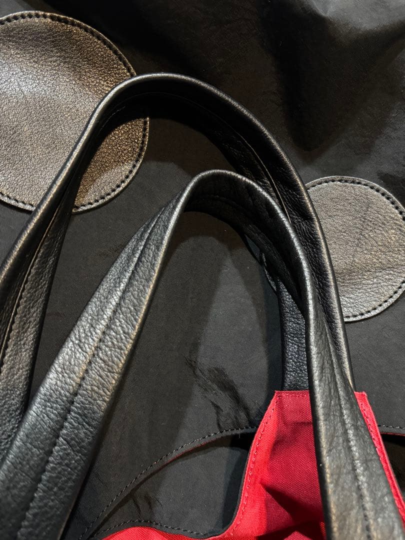 美品☆クレッシェント黒いショルダーバッグ