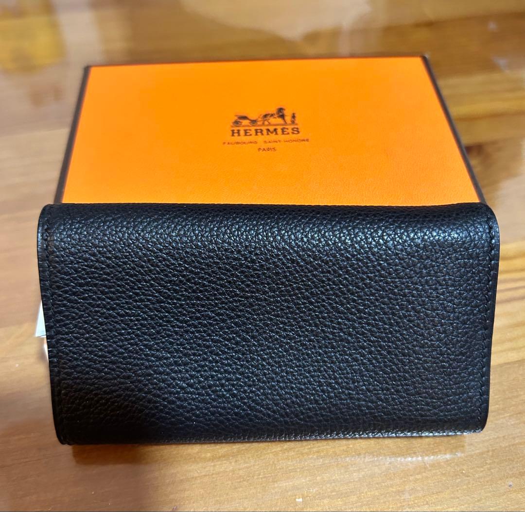 HERMES エルメス ブラック レザー キーケース - メルカリ