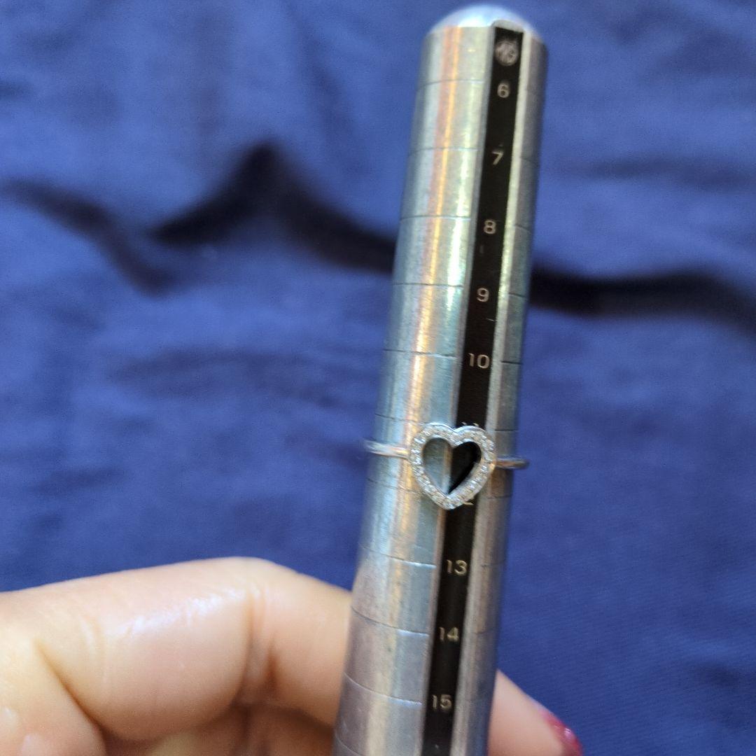 ティファニー センチメンタルハートリング pt950 11.5号