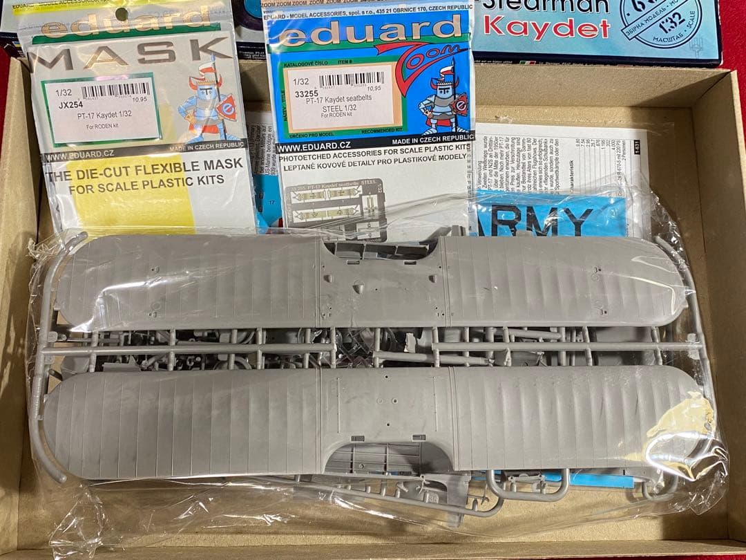 1/32 ローデンPT-17 & ICM DH.82 全2個セット+ パーツ