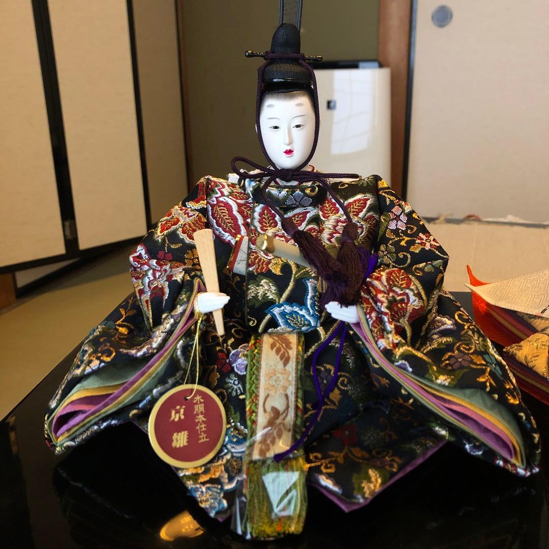 雛人形草園三五親王木胴本仕立て